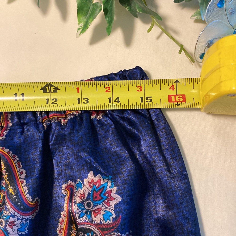 London Navy Blue Beautiful Paisley Design Pajamas Pants Set - Picture 15 of 15